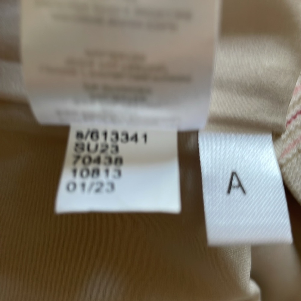 Ann Taylor beige and pink plaid midi dress - Picture 9 of 10
